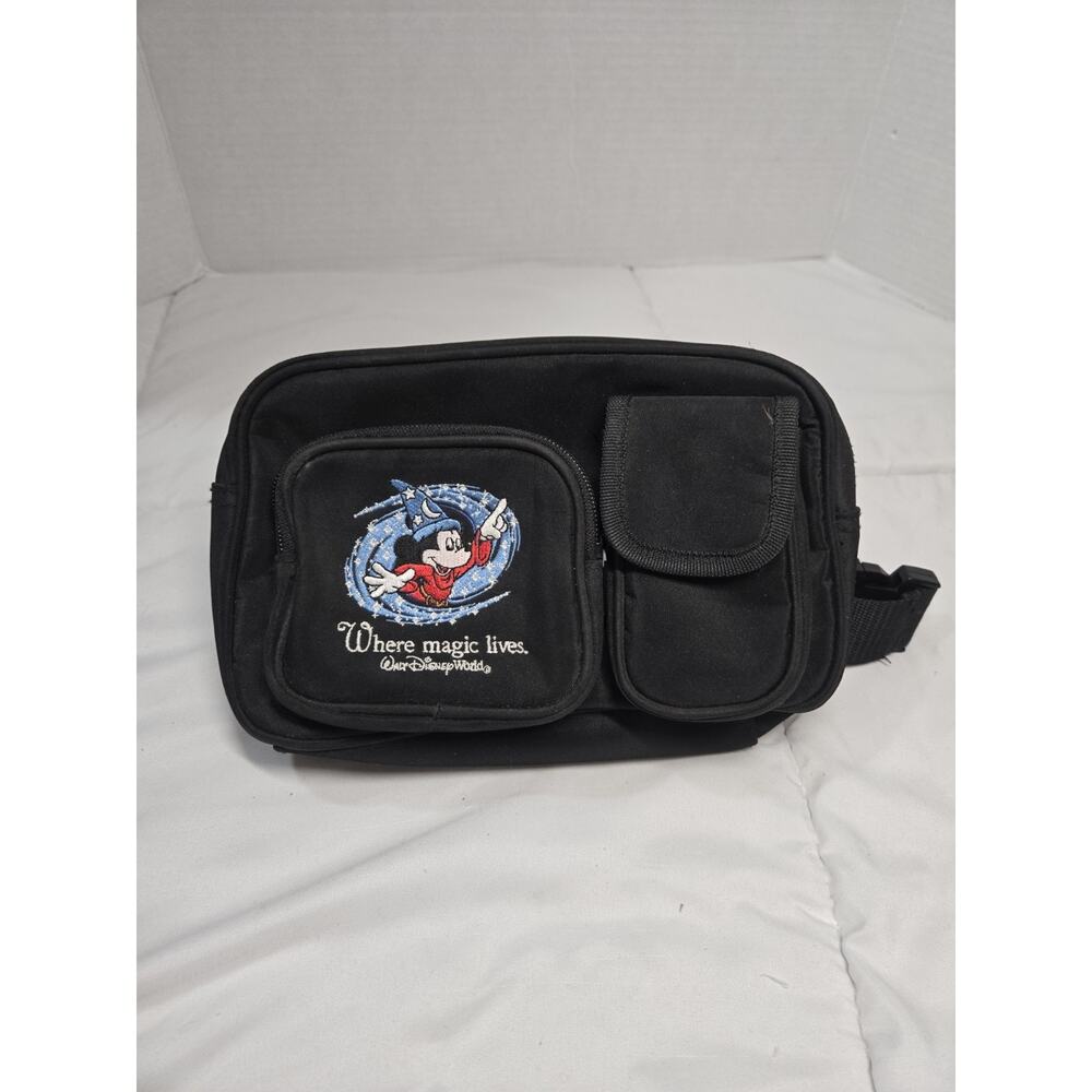 Vtg 90's Walt Disney World Where Magic Lives Mickey Mouse Logo Fanny Pack